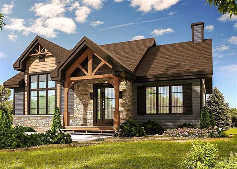 craftsman metal house|Modern Craftsman Style House Plan With Metal Roof .